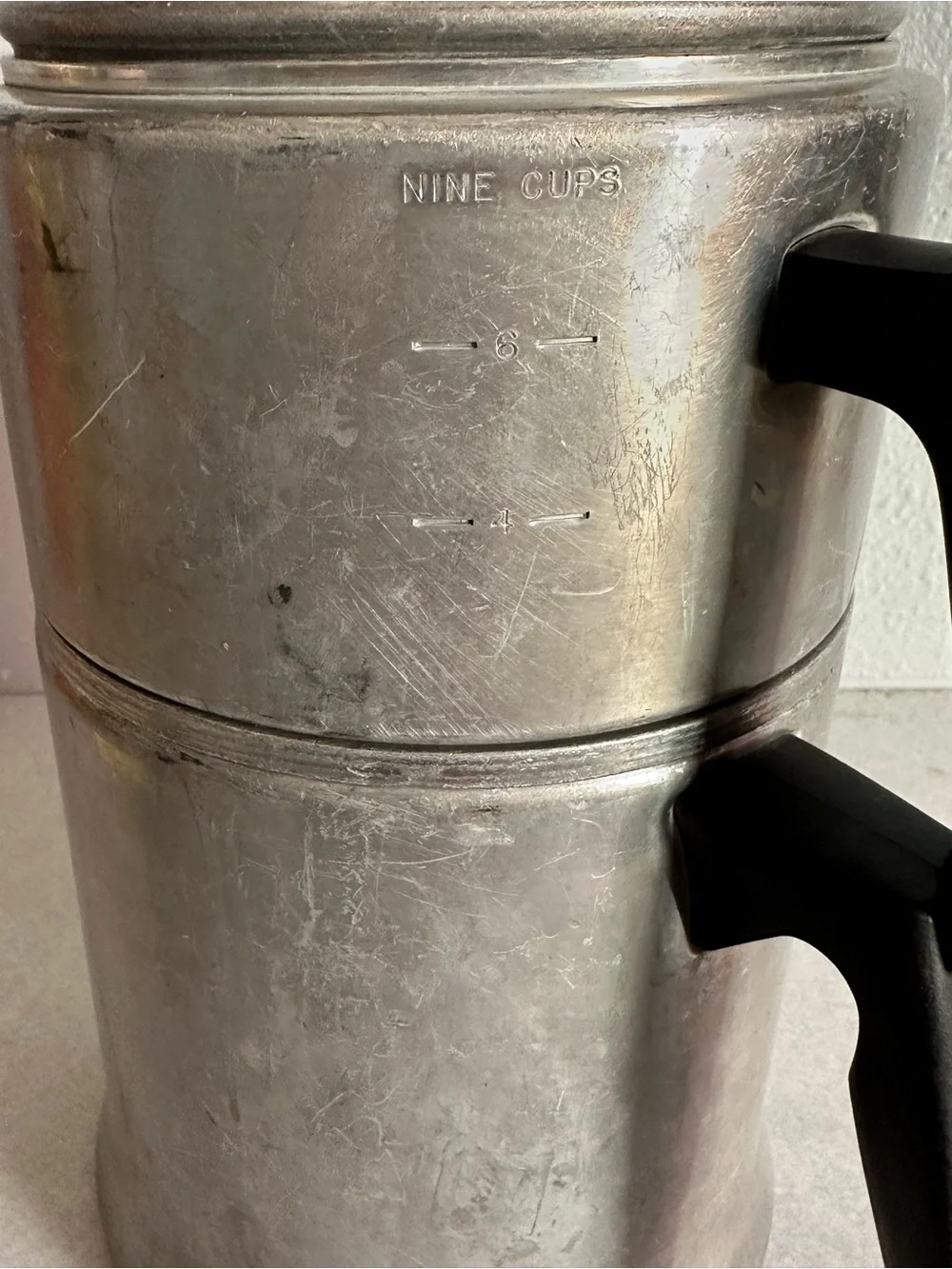 Vintage Aluminum 9 Cup Percolator Coffee Pot MIRRO USA 4 Piece -M 0829